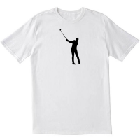 Young Men Swinger Golfer T Shirt