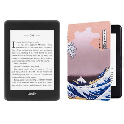 Photo of Kindle Paperwhite 10th Gen Wi-Fi With S/O 8GB - Great Wave Cover Bundle