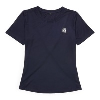 GetUp Ladies Short Sleeve Knotted T Shirt Navy