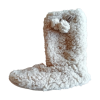 Soxy Lady -Boot Slippers- Beige - Non-slip - Sizes UK3- UK6 - One size Photo