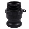 Bulk Pack 5 x Camlock PP Type F Male Adaptor x Male BSP - 40mm Photo
