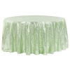 Round Sequin Tablecloth Green - 10 Seater Photo