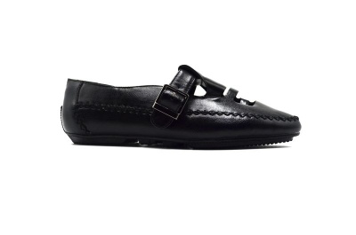 Photo of TTP Women's Buckle Moccasin with Cut out Details on Vamp