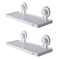 Bathroom Shelf with Suction Cups 2 Pack