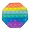 Octagon Shape Pop It Bubble Fidget Toy - Rainbow Photo