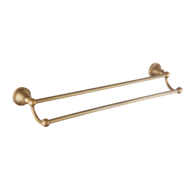 Photo of Trendy Taps Premium Bathroom Brass Colour Wall Mounted Double Towel Rail