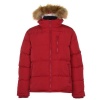 SoulCal Men's 2 Zip Bubble Jacket - Red/Navy - Parallel Import Photo