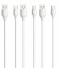 2M Fast Type C USB Data Cable white 3 Pack