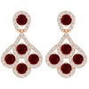 Civetta Spark Margot Earring-With Swarovski Ruby Crystal Rosegold Photo