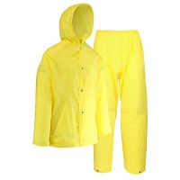Rain Suit 2 piece Yellow Rubberized