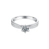 Classic Pave 0.50ct Moissanite Engagement Ring Photo