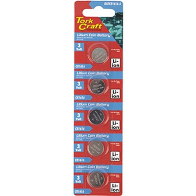 Photo of Tork Craft Cr1616 3V Lithium Coin Battery X5 Pack