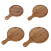 4 Piece Wooden Pizza Boards Photo