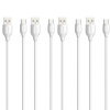 2M Fast Type-C USB Data Cable - white - 4 Pack Photo