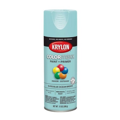 Photo of Krylon Colormaxx Paint Primer Blue Ocean Breeze 340ml