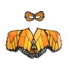 Dreamy Dress Up Dreamy Poncho & Mask - Orange Monarch Butterfly Photo