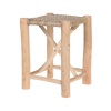 Kubu Stool Top with Teak Legs Photo