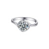 Twist Basket Solitaire 1.00ct Moissanite Engagement Ring Photo