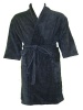 Bunty's Navy Velvet Bathrobe 420GSM Photo