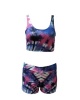 SKA Bra & Short Swimsuit Set - Tie Dye Purple Photo