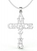 Solid Stainless steel Amazing Grace Pendant and Chain Photo