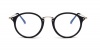 Navy Blue Light Blocking Glasses - Black Photo
