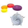 ALTA Silicone Stretch Lids - 6 Pack - & Silicone Food Huggers - 4 Pack - Set Photo