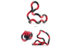 Body Balance Fidget Therapy Twist and Tangle Fidget to Focus Toy- Black and Red Photo