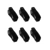 Car Visor Glasses/Sunglasses & Ticket/Credit Card Holder - Black - 6 Pack Photo