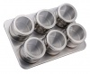 Stainelss Steel 7 pieces Magnetic Fridge Hang Spice Storage Jars Rack Set Photo