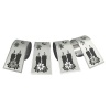 Zawadi Christmas Candle Design Engraved Stainless Steel Napkin Rings - Set of 4 Photo