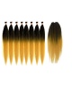 8 piecess x 24"inches and Closure New Straight Style Synthetic Package#Natural Photo