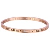 Roman Numeral Cuff Bangle with Crystals Photo