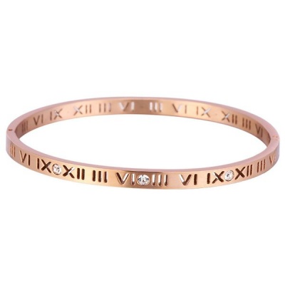 Photo of iMix Roman Numeral Cuff Bangle with Crystals