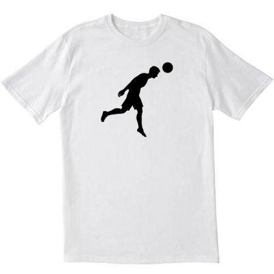 Soccer Header Football White T shirt