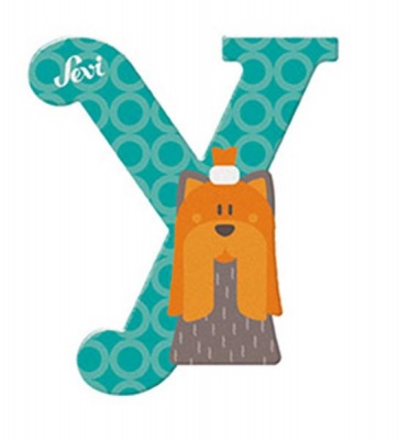 Photo of Sevi Wooden Letter Y Yorkshire Terrier 10cm