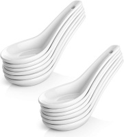 Soup Spoon Chinese 12 Piece 135cm Porcelain White