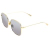 Kagiva's Stainless Steel Polorized Women Sunglasses - Grey/Gold Photo