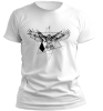 PepperSt Men's White T-Shirt - Shaped Eagle Photo