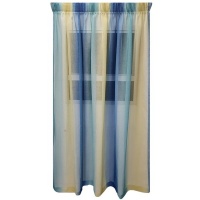 Matoc Designs Readymade Curtain Gradient Blue Yellow Voile Taped