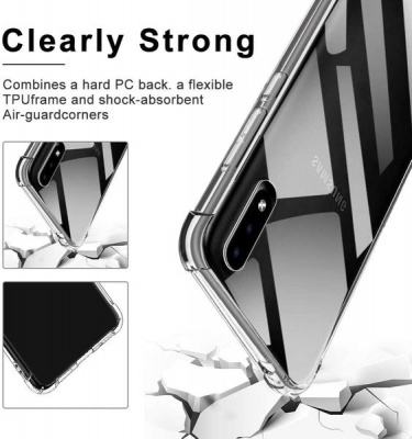 CellTime Galaxy A01 Clear Shock Resistant Armor Cover