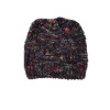 Beanie Wool Winter Blue/Black Photo