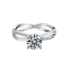 Infinity 1.00ct Moissanite Engagement Ring Photo