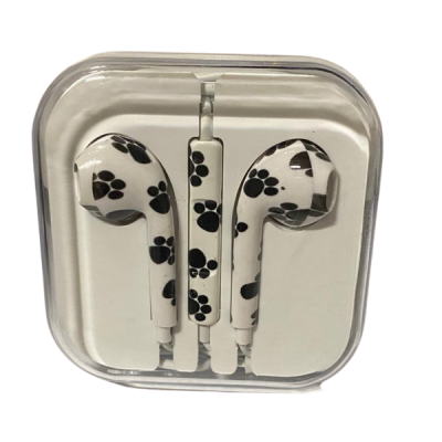 Earphone With Remote Mic For iPhone And Other Smartphones Animal Print