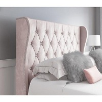 Mai Lifestyle Modern Curved Headboard Soft Pink