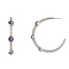 Stella Luna Clara Hoop - Swarovski Tanzanite crystal Rosegold Photo