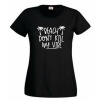 Think Out Loud Ladies "Beach don't kill my vibe" Short Sleeve Tshirt Black Photo
