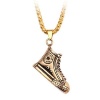 Gold All Star Shoe Pendant with Necklace Photo