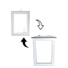 SpaceSave Fold Up Wall Mounted Kids Desk Table with Mirror 80x60cm Photo