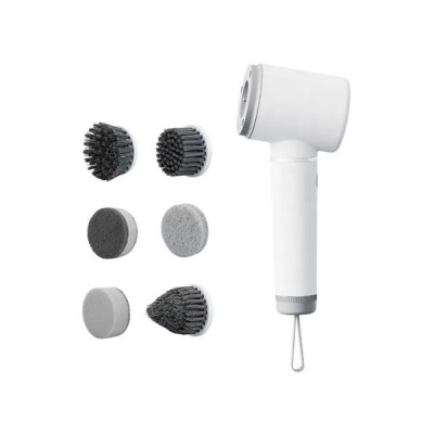 Cordless Spin Scrubber With 6 Interchangeable Brush Heads